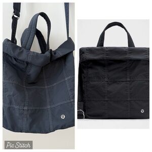 Lululemon On My Level Tote Bag 19L Wash Black